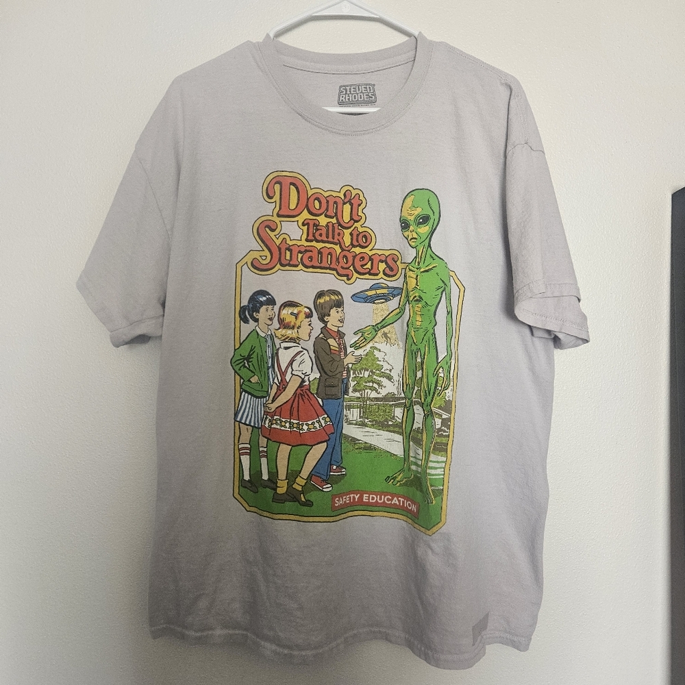 Steven Rhodes XL Tee Shirt Alien UFO Unisex